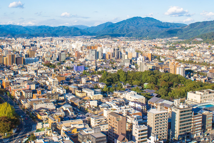 京都市を空より